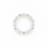 Anillo Estrellas de Mar Blue plata 925