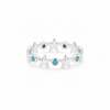 Anillo Estrellas de Mar Blue plata 925