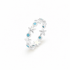Anillo Estrellas de Mar Blue plata 925