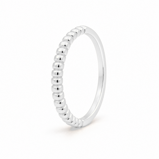 Anillo Dots Glow de plata 925, vista lateral