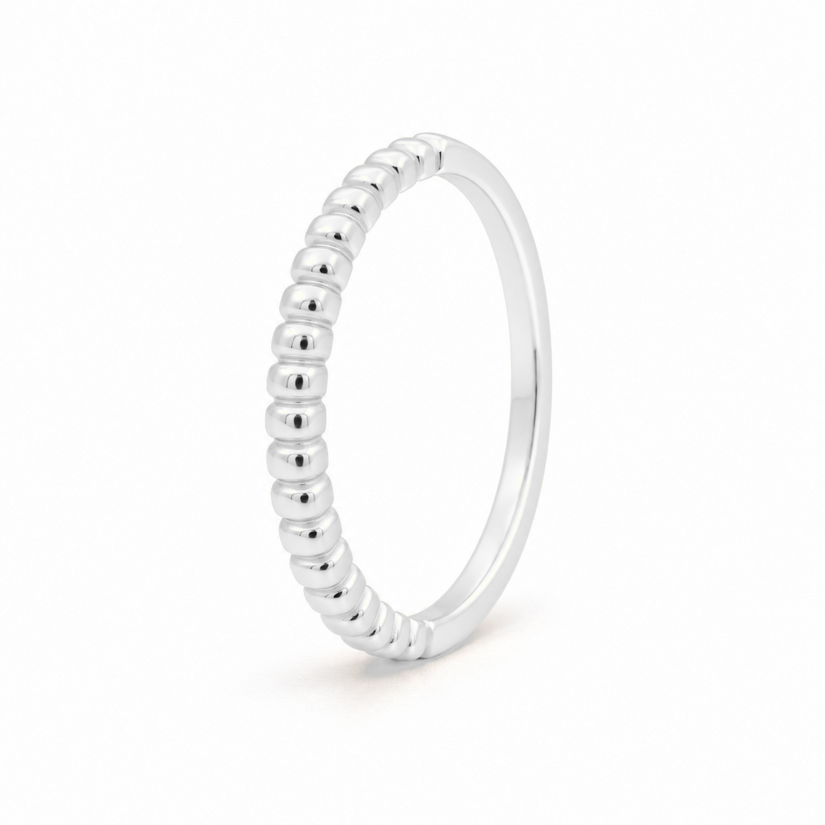 Anillo Dots Glow de plata 925, vista lateral