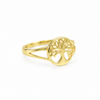Anillo Soul Tree baño en oro de 18kt