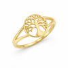 Anillo Soul Tree baño en oro de 18kt