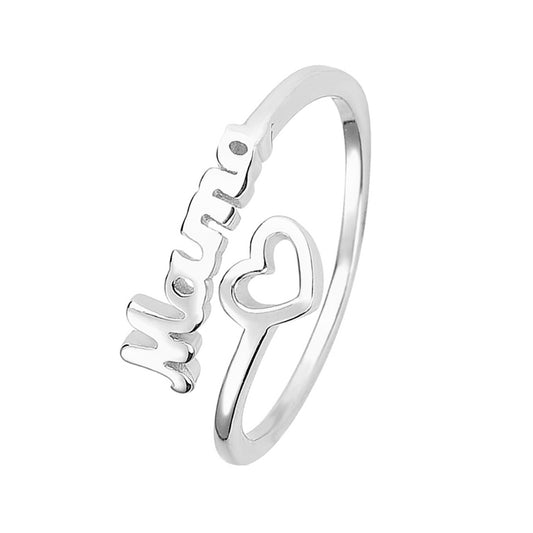 Anillo Mamá Signature plata