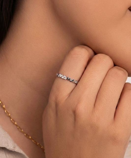 Anillo Mamá Essential plata