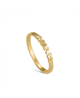 Anillo Mamá Essential baño en oro de 18kt