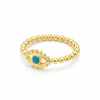 Anillo Turco Halo baño en oro de 18kt
