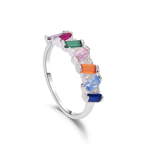 Anillo Color Fantasy plata