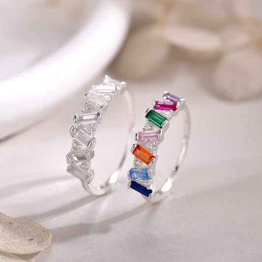 Anillo Color Fantasy plata