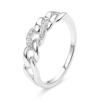 Anillo Chain Glow plata