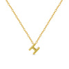 Collar My Letter baño en oro de 18kt