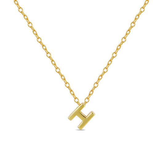 Collar My Letter baño en oro de 18kt