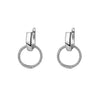 Pendientes de aro Circle Shine plata