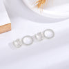 Pendientes de aro Circle Shine plata