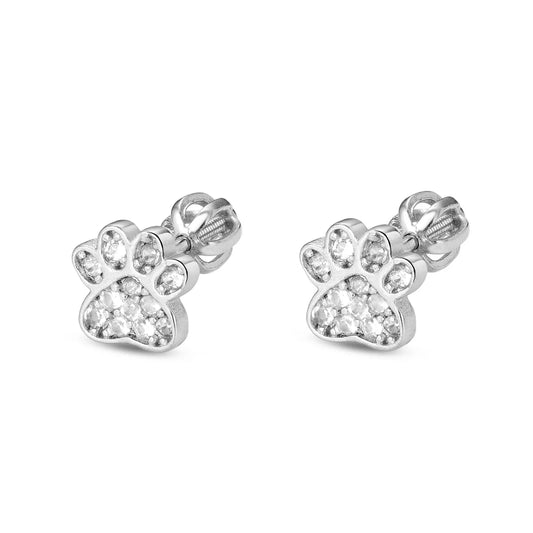 Pendientes Paw Spark plata