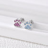 Pendientes Paw Spark plata baño en oro de 18kt