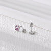 Pendientes Paw Spark plata baño en oro de 18kt