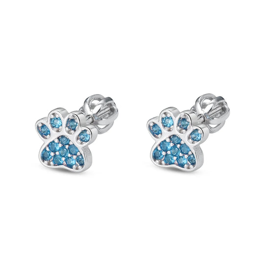 Pendientes Paw Spark plata