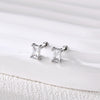 Pendientes de circonita plata