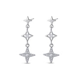 Pendientes Stardust Drops plata