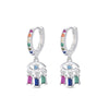 Pendientes Mystic Rainbow plata