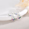 Pendientes Mystic Rainbow plata