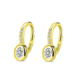 Pendientes Mini Glow plata baño en oro de 18kt