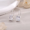 Pendientes Crystal Frame plata