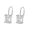 Pendientes Crystal Frame plata