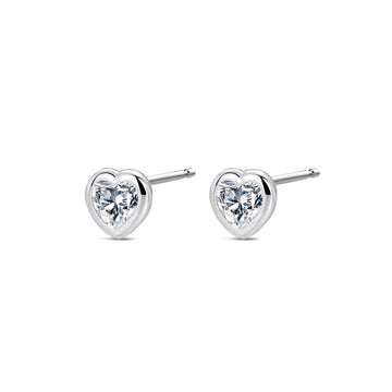 Pendientes Sweet Heart plata