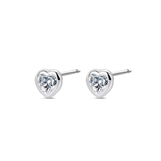 Pendientes Sweet Heart plata