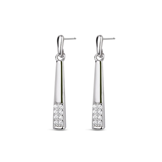 Pendientes Light Drop plata