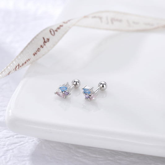 Pendientes Color Pop Mini plata