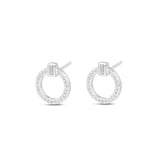 Pendientes Circle Light plata