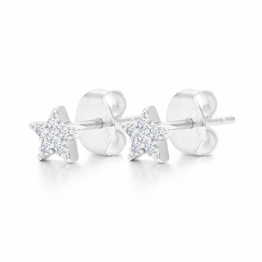 Pendientes Star Pop Mini plata