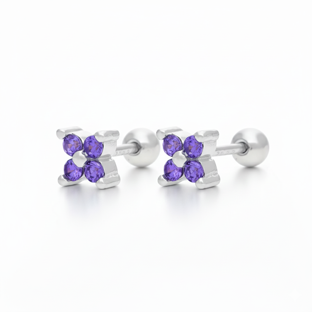 Pendientes con piedras