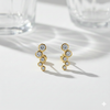 Pendientes Bubble Drop Mini baño en oro de 18kt