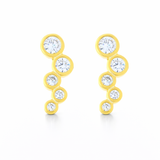 Pendientes Bubble Drop Mini baño en oro de 18kt