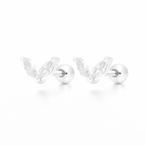Pendientes Petal Spark Mini plata