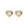 Pendientes Sweet Heart plata baño en oro de 18kt