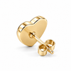 Pendientes Corazón Ojo Turco plata 925 baño en oro de 18kt