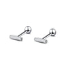 Arracades Barra Slim plata 925