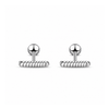 Pendientes Barra Twist plata 925