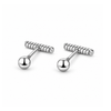 Pendientes Barra Twist plata 925