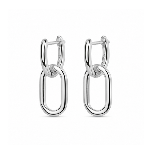 Pendientes Eslabón Bold plata 925