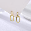 Pendientes Eslabón Bold baño en oro de 18kt