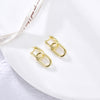Pendientes Eslabón Bold baño en oro de 18kt