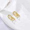 Pendientes Eslabón Bold baño en oro de 18kt