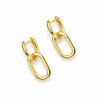 Pendientes Eslabón Bold baño en oro de 18kt