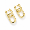 Pendientes Eslabón Bold baño en oro de 18kt